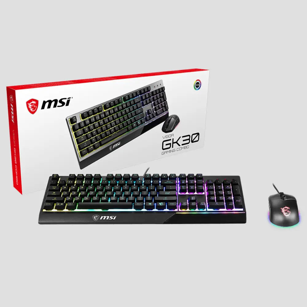 MSI VIGOR GK30 COMBO Filaire Overcore